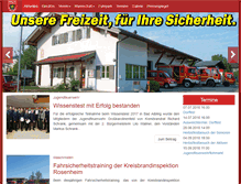 Tablet Screenshot of feuerwehr-grosskarolinenfeld.de